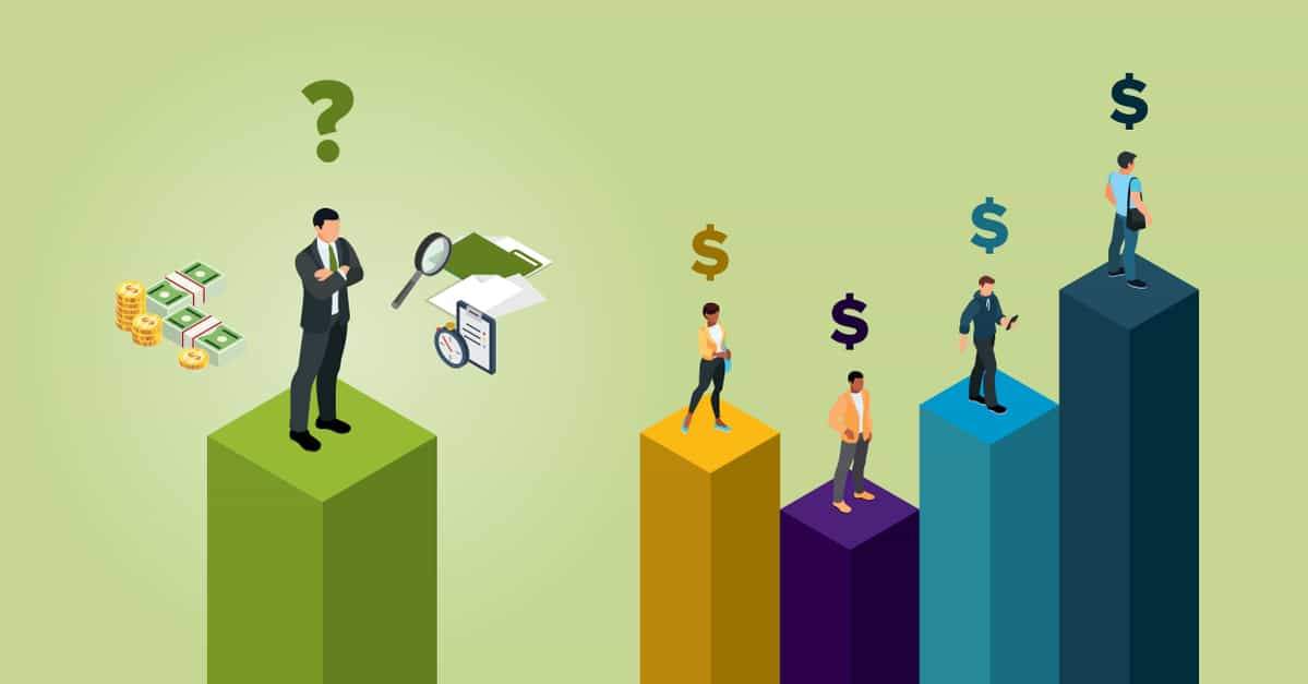 Graphic showing people weighing the costs of their AV installations