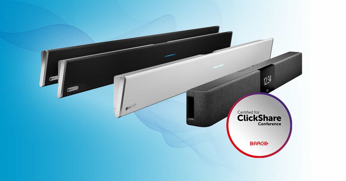 Nureva audio conferencing product line is certified for Barco ClickShare Conference
