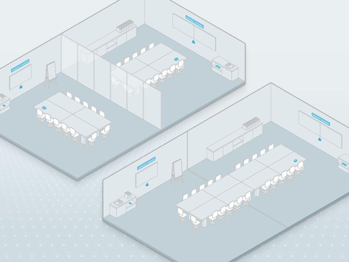 HDL310 systems help your outfit your divisible rooms